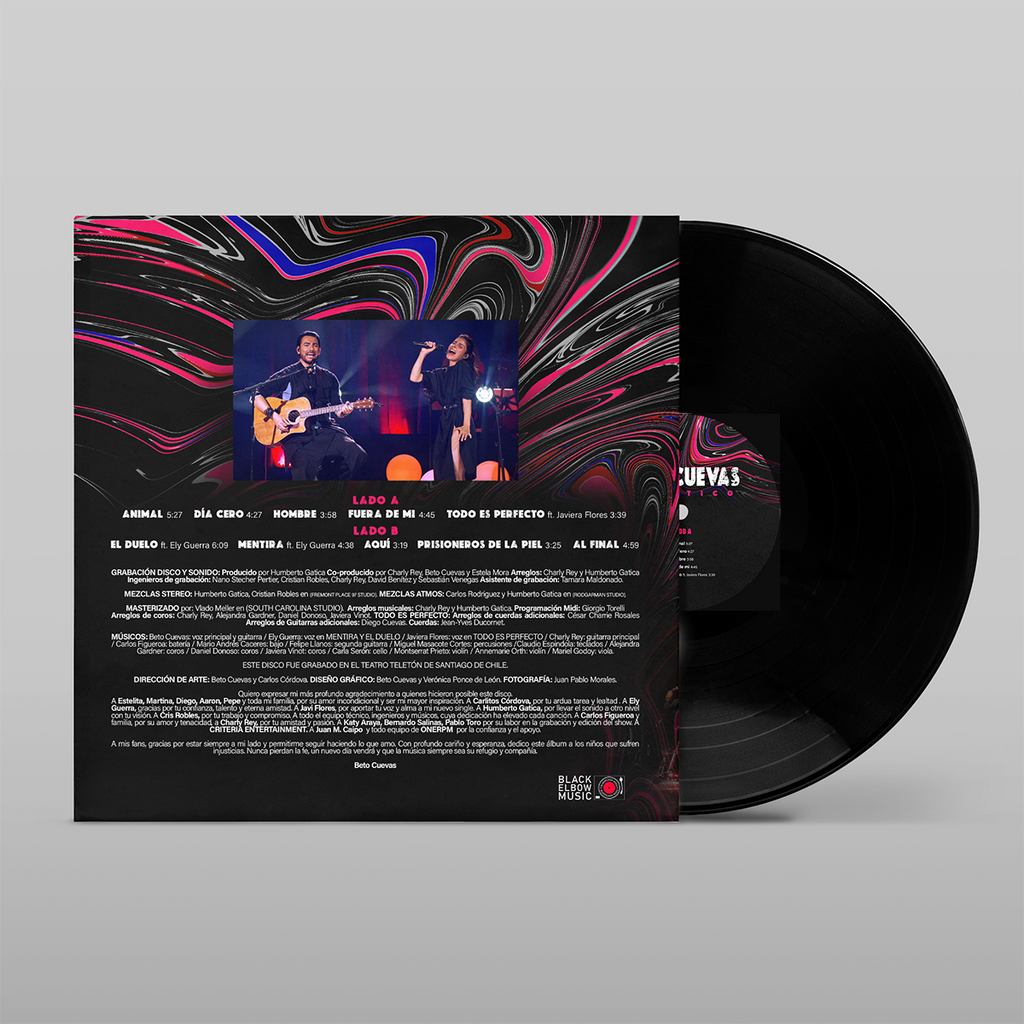 Vinilo Beto Cuevas Acústico - Negro - Edición CHILE 🇨🇱