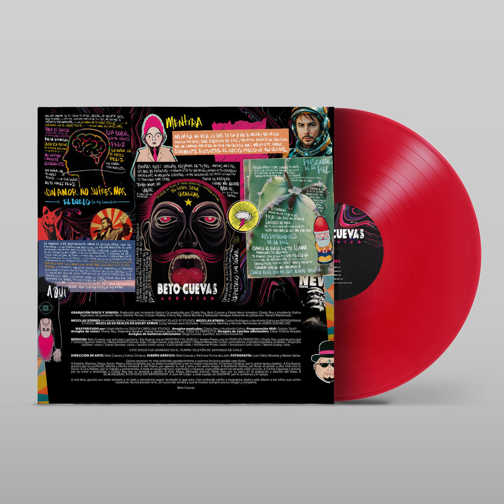 Vinilo Beto Cuevas Acústico - Rojo - Edición Especial MÉXICO 🇲🇽
